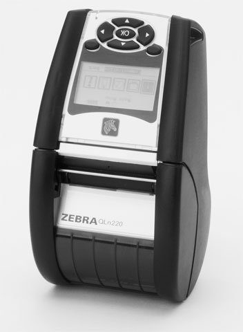 Zebra QLN Zebra QLn220, USB, RS232, BT, NFC, 8 Punkte/mm (203 dpi), RTC, Display, EPL, ZPL, CPCL