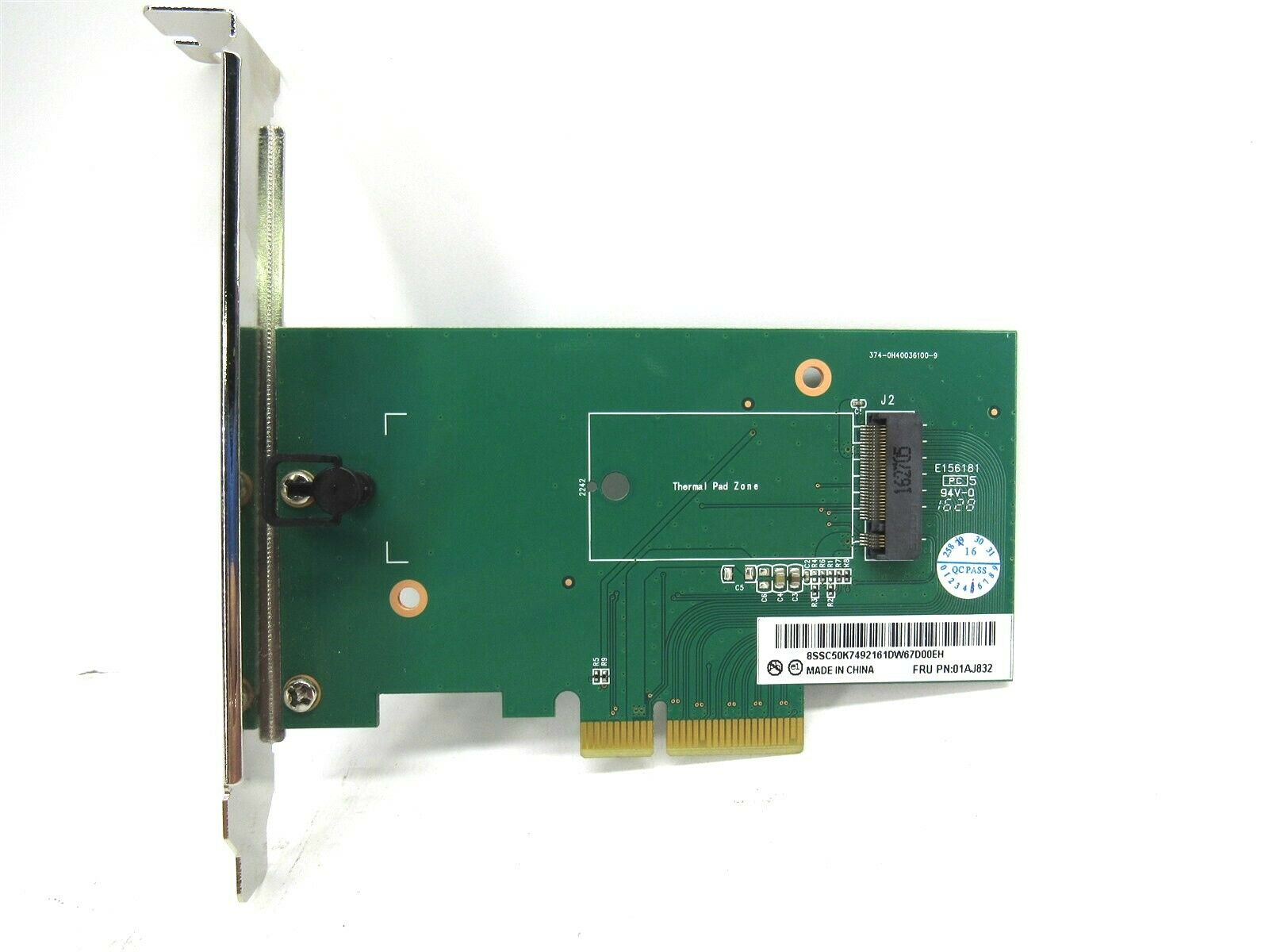 Lenovo ThinkStation P310 P320 P330 M.2 SSD Riser Card 01AJ833 5C50W00883 NO DISK PCI Adapter for M2 SSD Disks. nvme