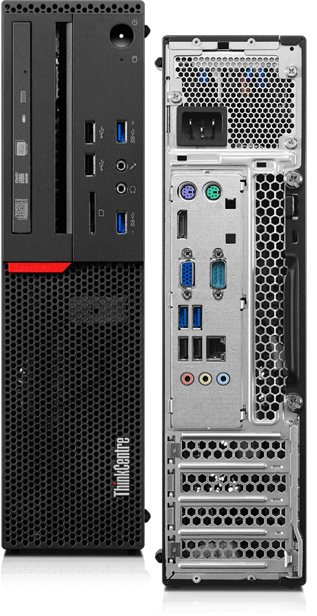 LENOVO THINKCENTRE M700 SFF Bundle | Intel Core i5-6400 2,7 GHz | RAM 16GB | SSD 480 GB + 3 TB mechanisch | Windows 10 Pro | HP zr22w 22-Zoll-FullHD-IPS-Monitor + USB-Maus- und Tastatur-Kit