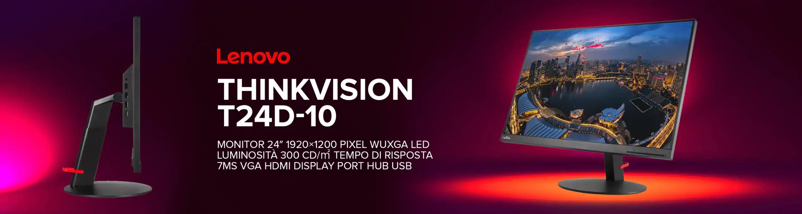 Lenovo ThinkVision T24d-10 Monitor 24″